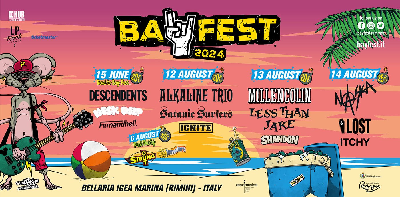 BAY FEST 2025 LA LINEUP COMPLETA Bay Fest Bellaria Igea Marina